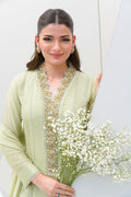 Fatima Khan | Serene Eid Luxe Pret | Honeydew Hue by Fatima Khan - Designer Dress - Type: Ladies Clothes - Available at Libayah - 100% Original