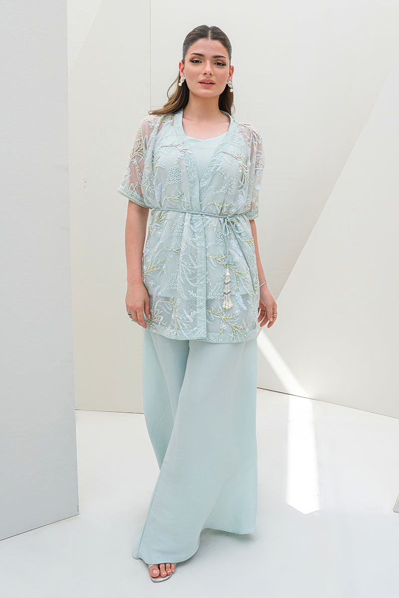 Fatima Khan | Serene Eid Luxe Pret | Luscious Aqua by Fatima Khan - Designer Dress - Type: Ladies Clothes - Available at Libayah - 100% Original
