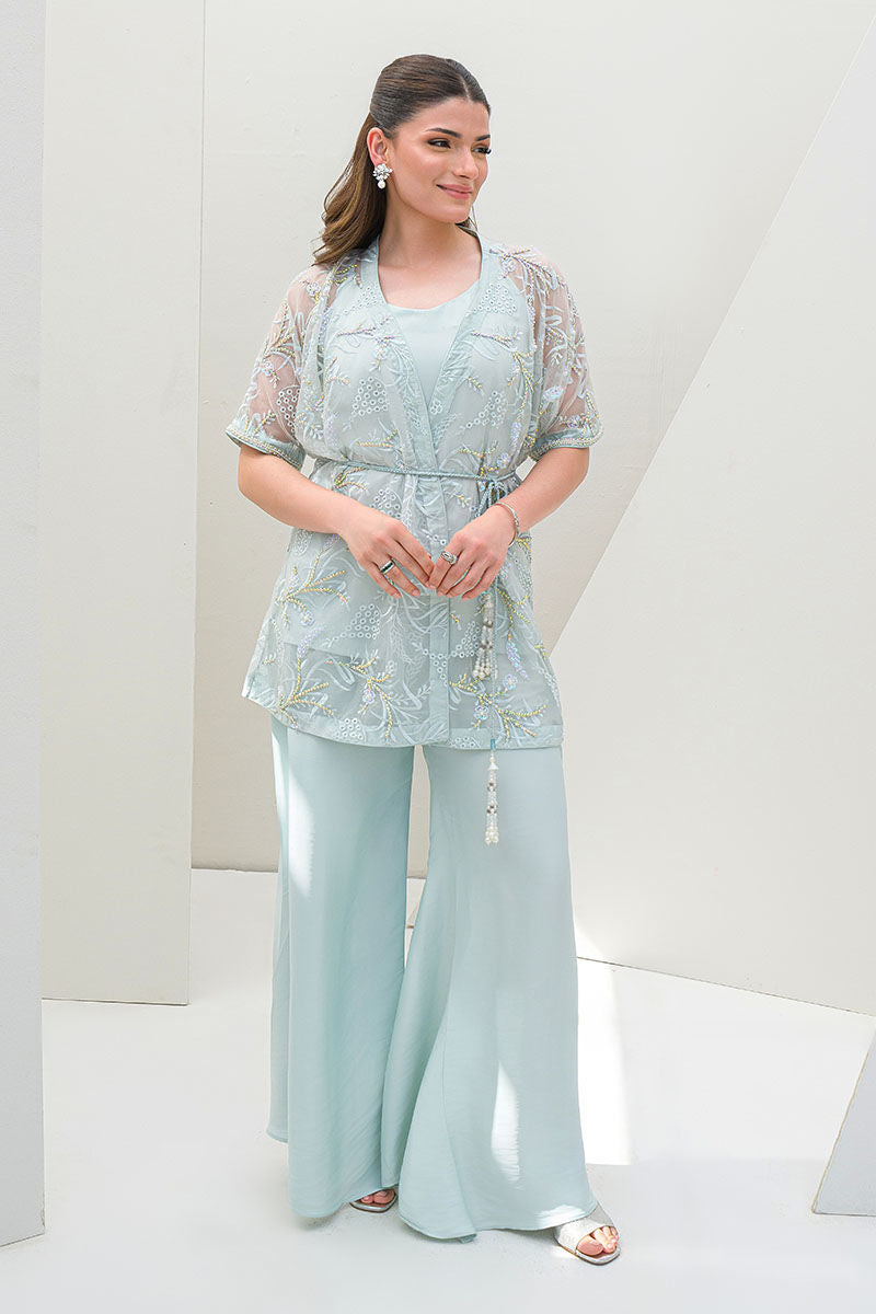 Fatima Khan | Serene Eid Luxe Pret | Luscious Aqua by Fatima Khan - Designer Dress - Type: Ladies Clothes - Available at Libayah - 100% Original