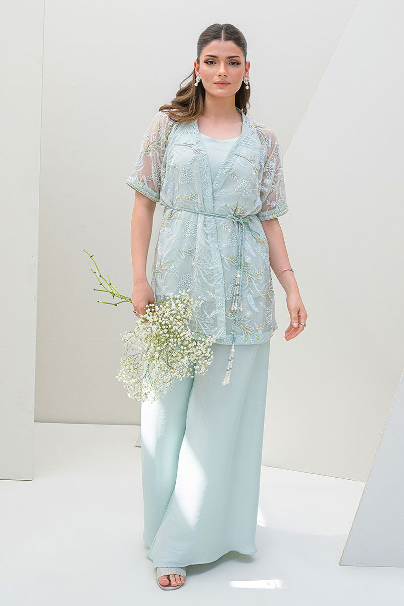 Fatima Khan | Serene Eid Luxe Pret | Luscious Aqua by Fatima Khan - Designer Dress - Type: Ladies Clothes - Available at Libayah - 100% Original
