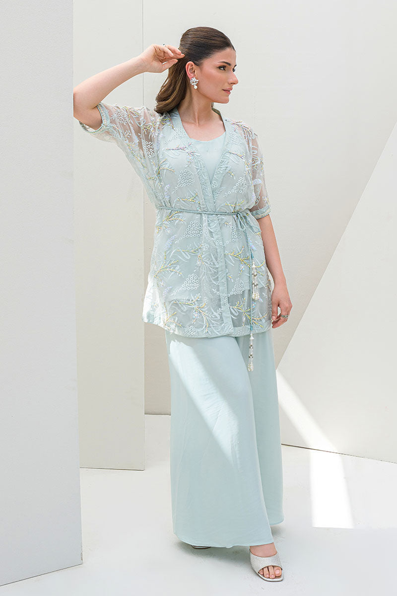 Fatima Khan | Serene Eid Luxe Pret | Luscious Aqua by Fatima Khan - Designer Dress - Type: Ladies Clothes - Available at Libayah - 100% Original