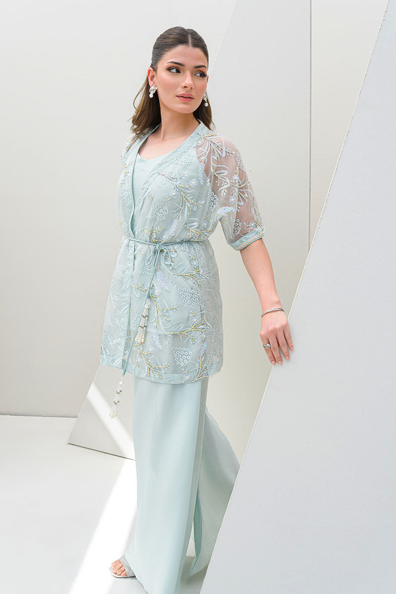 Fatima Khan | Serene Eid Luxe Pret | Luscious Aqua by Fatima Khan - Designer Dress - Type: Ladies Clothes - Available at Libayah - 100% Original