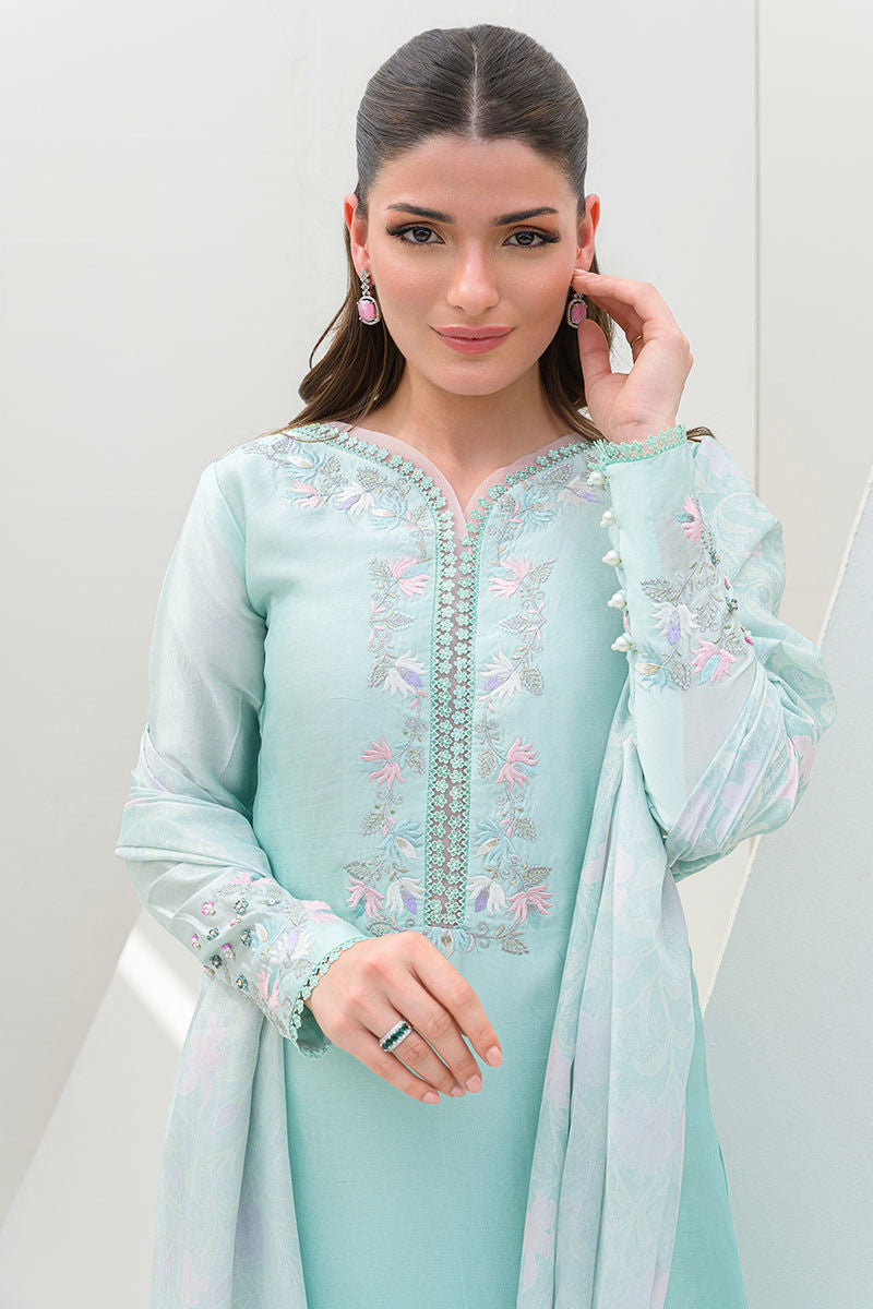 Fatima Khan | Serene Eid Luxe Pret | Minty Magic by Fatima Khan - Designer Dress - Type: Ladies Clothes - Available at Libayah - 100% Original