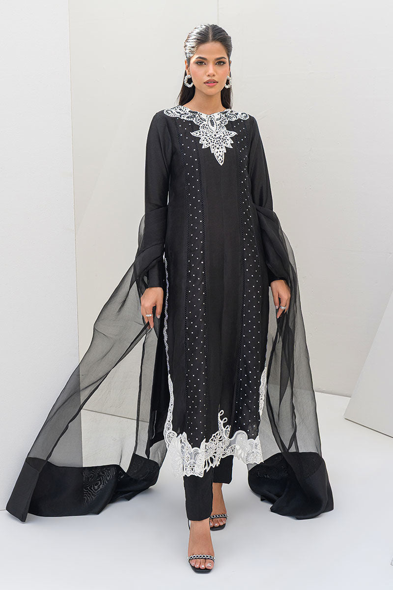 Fatima Khan | Serene Eid Luxe Pret | Obsidian by Fatima Khan - Designer Dress - Type: Ladies Clothes - Available at Libayah - 100% Original