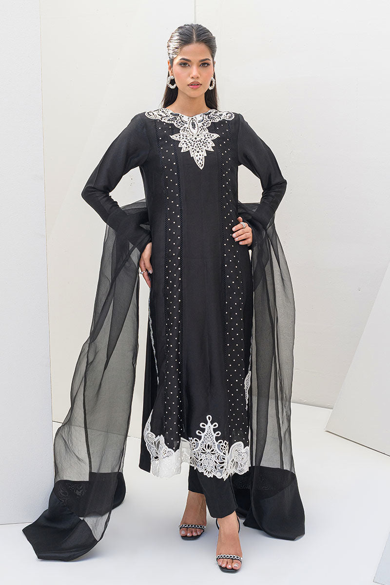 Fatima Khan | Serene Eid Luxe Pret | Obsidian by Fatima Khan - Designer Dress - Type: Ladies Clothes - Available at Libayah - 100% Original