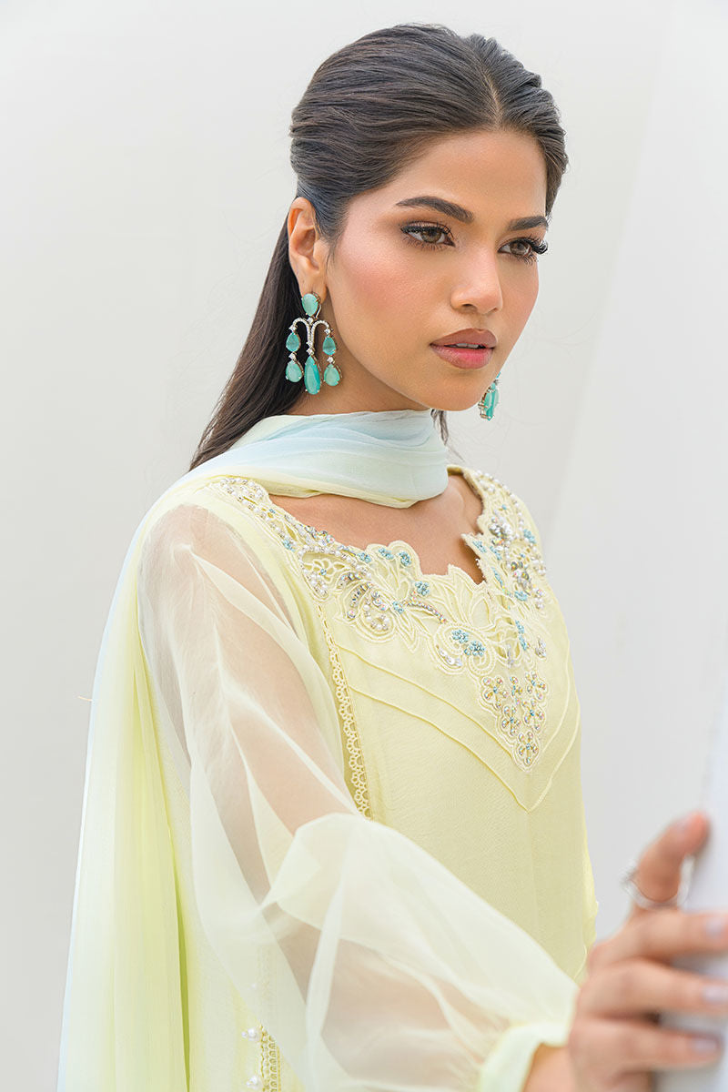 Fatima Khan | Serene Eid Luxe Pret | Lemon Love by Fatima Khan - Designer Dress - Type: Ladies Clothes - Available at Libayah - 100% Original