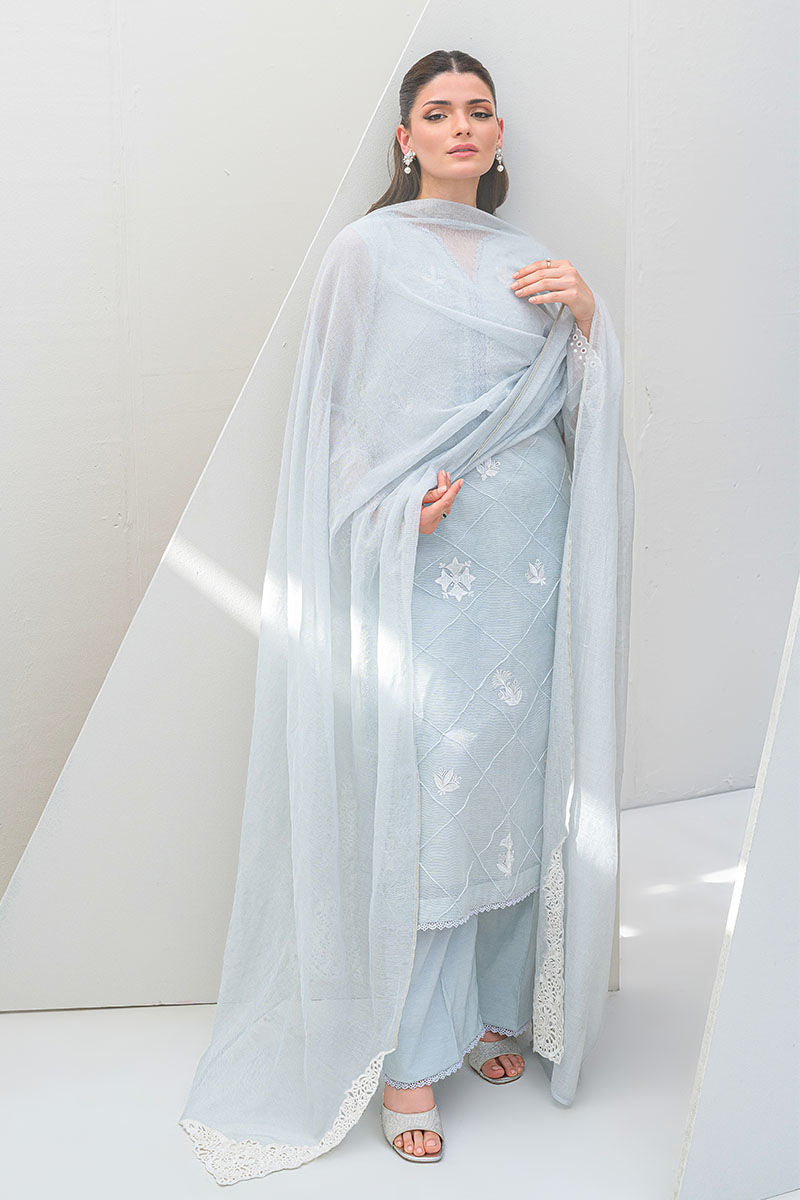Fatima Khan | Serene Eid Luxe Pret | Azure Frost by Fatima Khan - Designer Dress - Type: Ladies Clothes - Available at Libayah - 100% Original