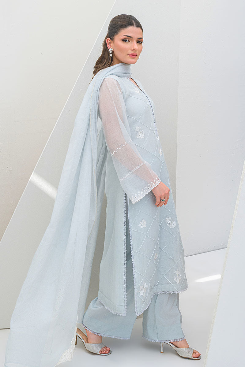 Fatima Khan | Serene Eid Luxe Pret | Azure Frost by Fatima Khan - Designer Dress - Type: Ladies Clothes - Available at Libayah - 100% Original