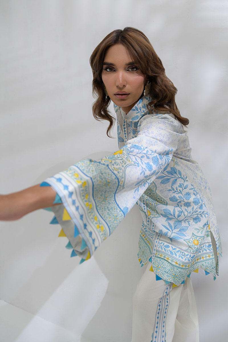 Fatima Khan | FK Prints | Citrus Pop by Fatima Khan - Designer Dress  - Type : Ladies Clothes - Available at Libayah - 100% Original 