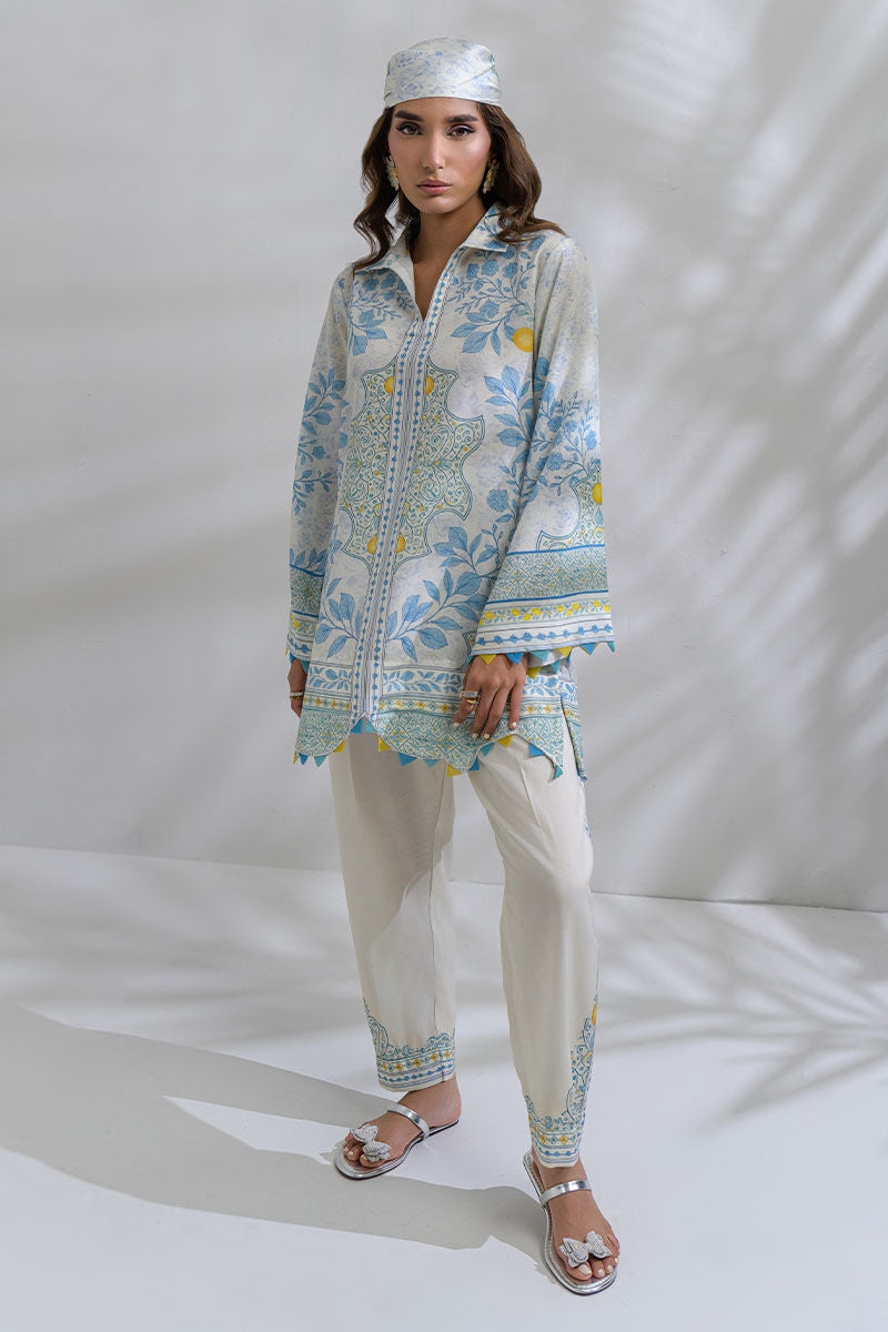 Fatima Khan | FK Prints | Citrus Pop by Fatima Khan - Designer Dress  - Type : Ladies Clothes - Available at Libayah - 100% Original 