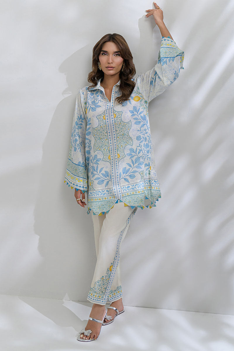 Fatima Khan | FK Prints | Citrus Pop by Fatima Khan - Designer Dress  - Type : Ladies Clothes - Available at Libayah - 100% Original 