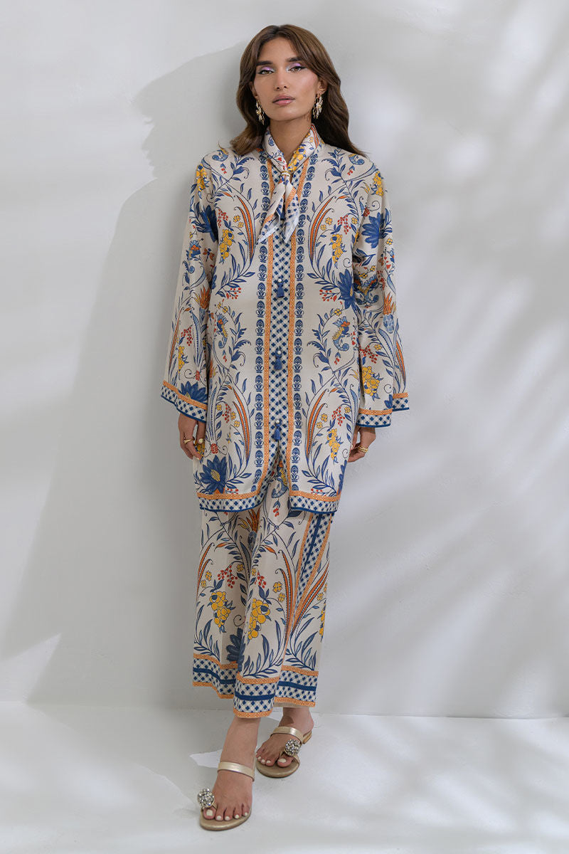 Fatima Khan | FK Prints | Desert Petal by Fatima Khan - Designer Dress  - Type : Ladies Clothes - Available at Libayah - 100% Original 