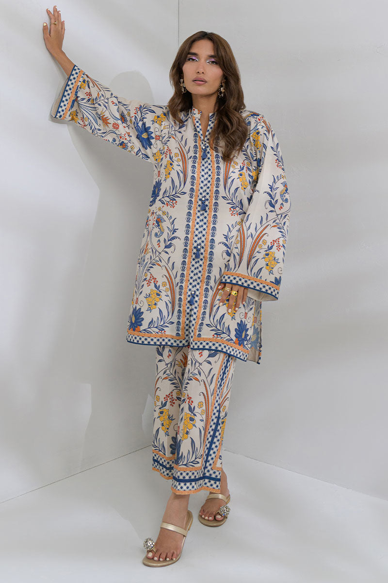 Fatima Khan | FK Prints | Desert Petal by Fatima Khan - Designer Dress  - Type : Ladies Clothes - Available at Libayah - 100% Original 