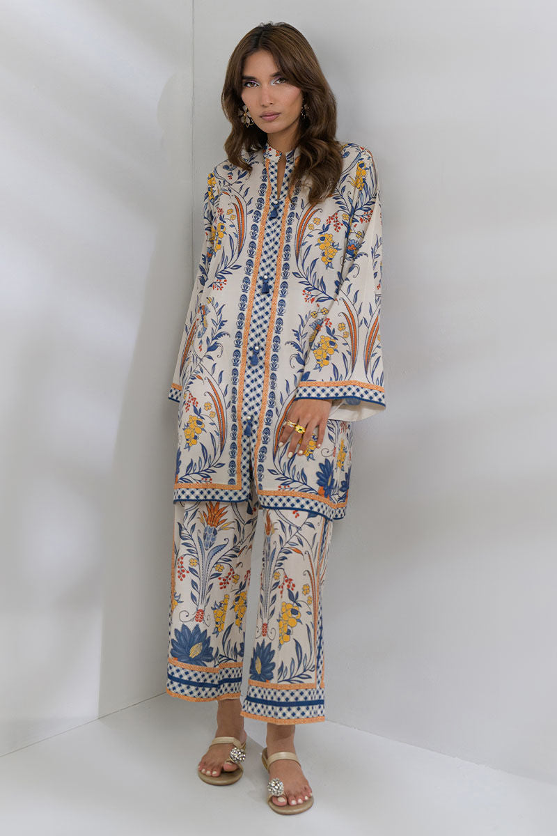Fatima Khan | FK Prints | Desert Petal by Fatima Khan - Designer Dress  - Type : Ladies Clothes - Available at Libayah - 100% Original 