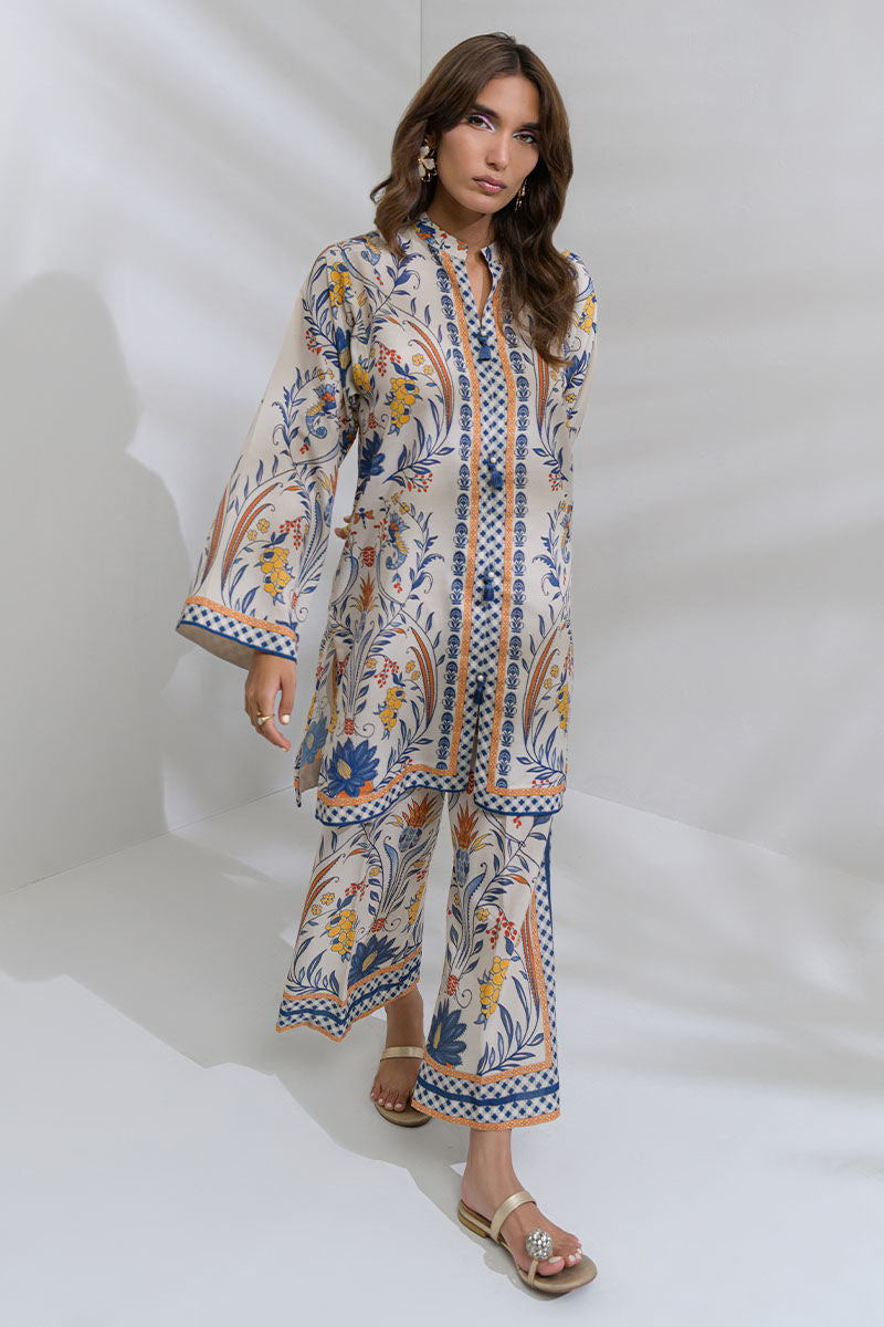 Fatima Khan | FK Prints | Desert Petal by Fatima Khan - Designer Dress  - Type : Ladies Clothes - Available at Libayah - 100% Original 