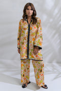 Fatima Khan | FK Prints | Breezy Papaya by Fatima Khan - Designer Dress  - Type : Ladies Clothes - Available at Libayah - 100% Original 