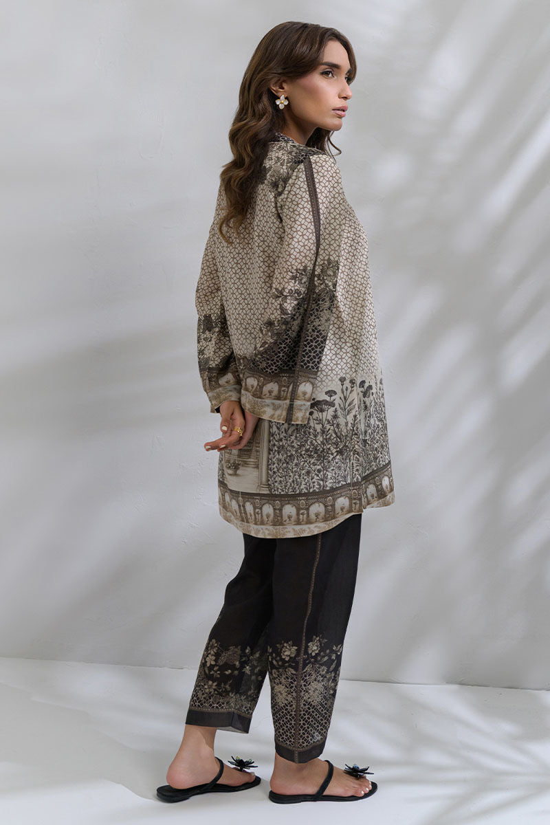 Fatima Khan | FK Prints | Roman Ties by Fatima Khan - Designer Dress  - Type : Ladies Clothes - Available at Libayah - 100% Original 