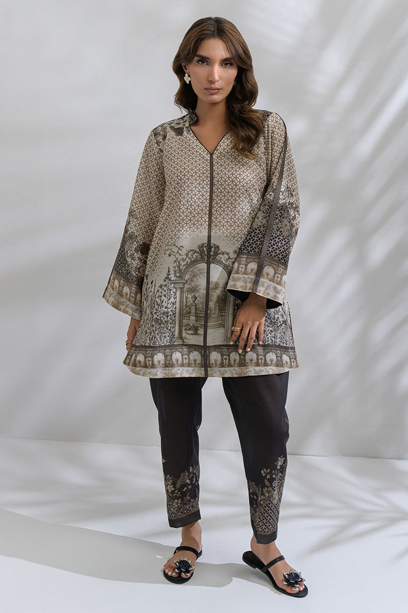 Fatima Khan | FK Prints | Roman Ties by Fatima Khan - Designer Dress  - Type : Ladies Clothes - Available at Libayah - 100% Original 