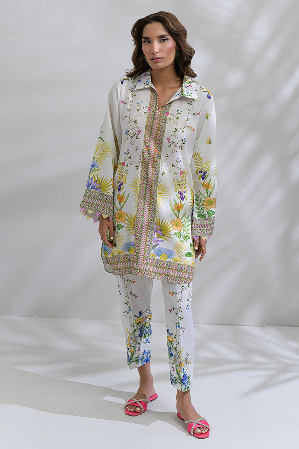 Fatima Khan | FK Prints | Palm Whisper by Fatima Khan - Designer Dress  - Type : Ladies Clothes - Available at Libayah - 100% Original 