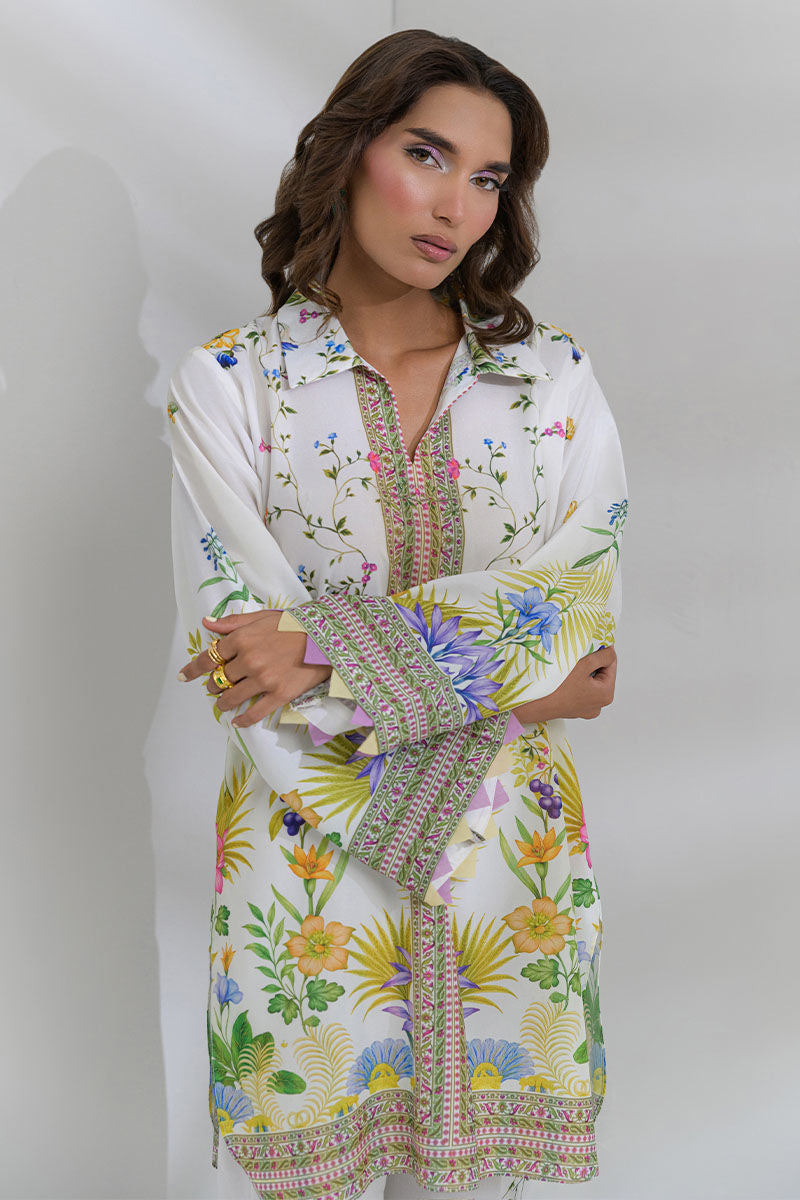Fatima Khan | FK Prints | Palm Whisper by Fatima Khan - Designer Dress  - Type : Ladies Clothes - Available at Libayah - 100% Original 