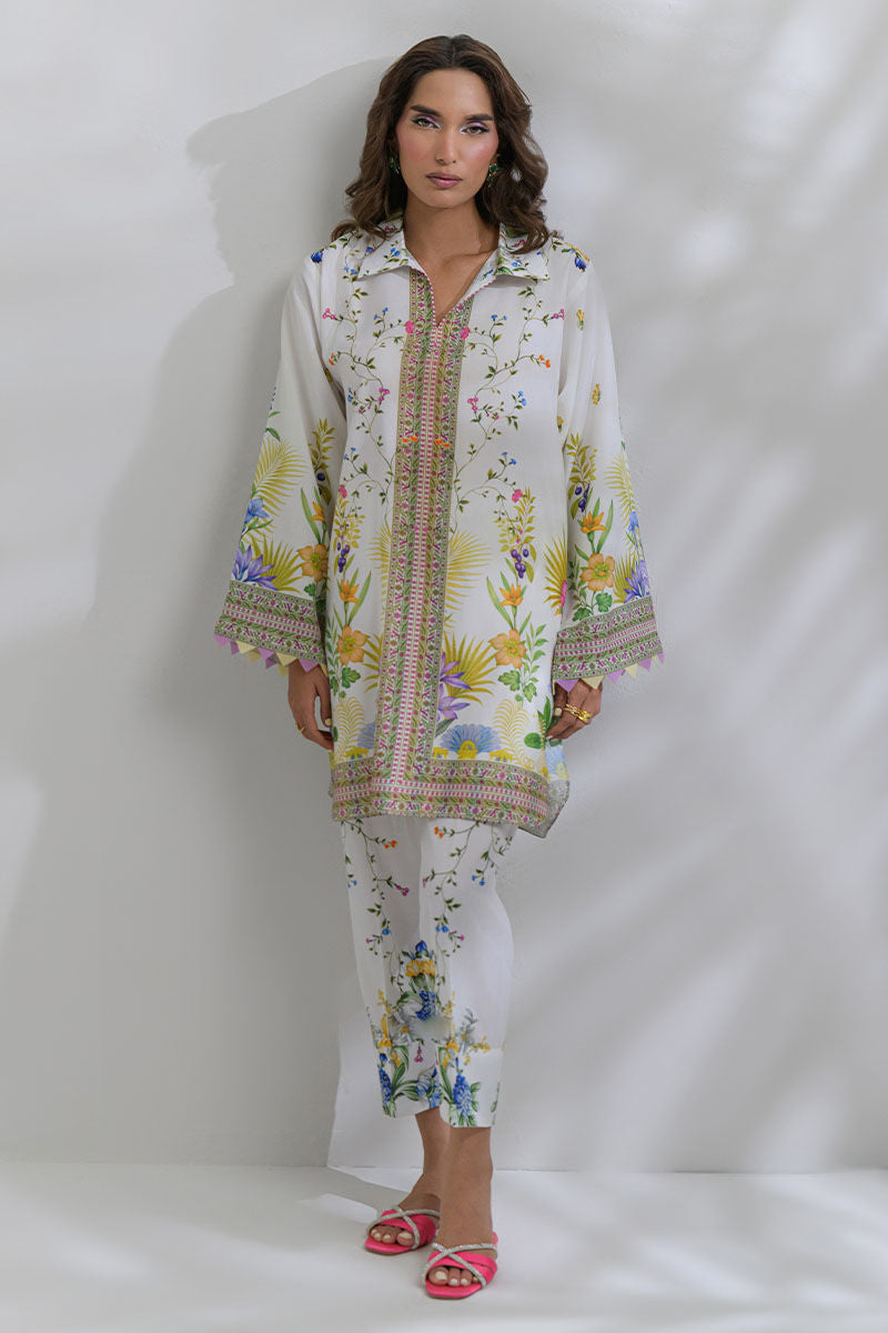 Fatima Khan | FK Prints | Palm Whisper by Fatima Khan - Designer Dress  - Type : Ladies Clothes - Available at Libayah - 100% Original 