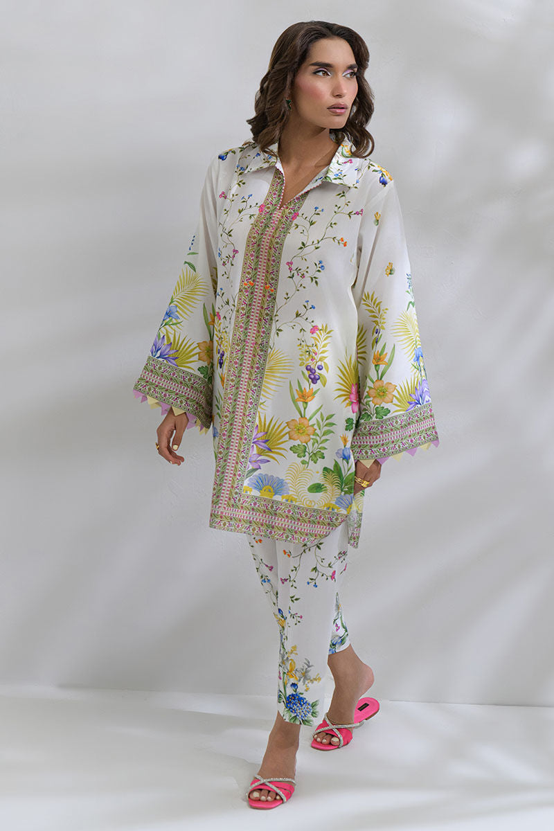 Fatima Khan | FK Prints | Palm Whisper by Fatima Khan - Designer Dress  - Type : Ladies Clothes - Available at Libayah - 100% Original 