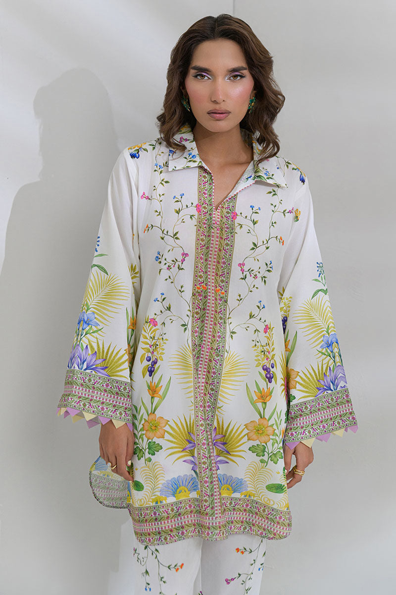 Fatima Khan | FK Prints | Palm Whisper by Fatima Khan - Designer Dress  - Type : Ladies Clothes - Available at Libayah - 100% Original 