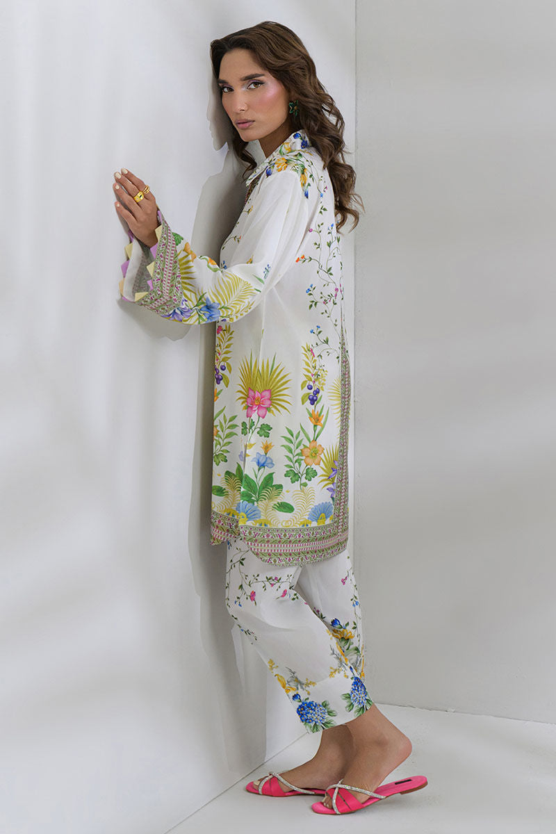 Fatima Khan | FK Prints | Palm Whisper by Fatima Khan - Designer Dress  - Type : Ladies Clothes - Available at Libayah - 100% Original 