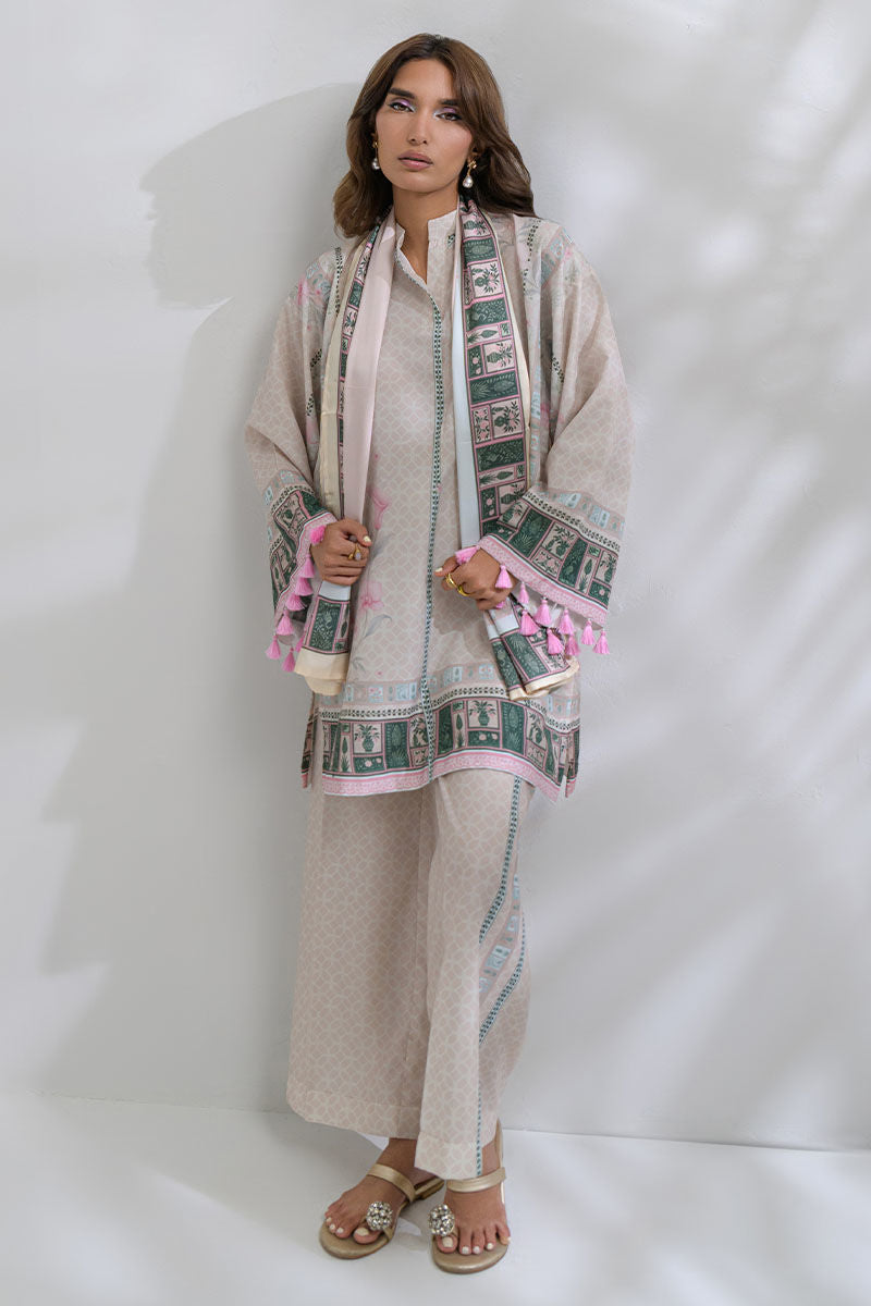 Fatima Khan | FK Prints | Sol Set by Fatima Khan - Designer Dress  - Type : Ladies Clothes - Available at Libayah - 100% Original 
