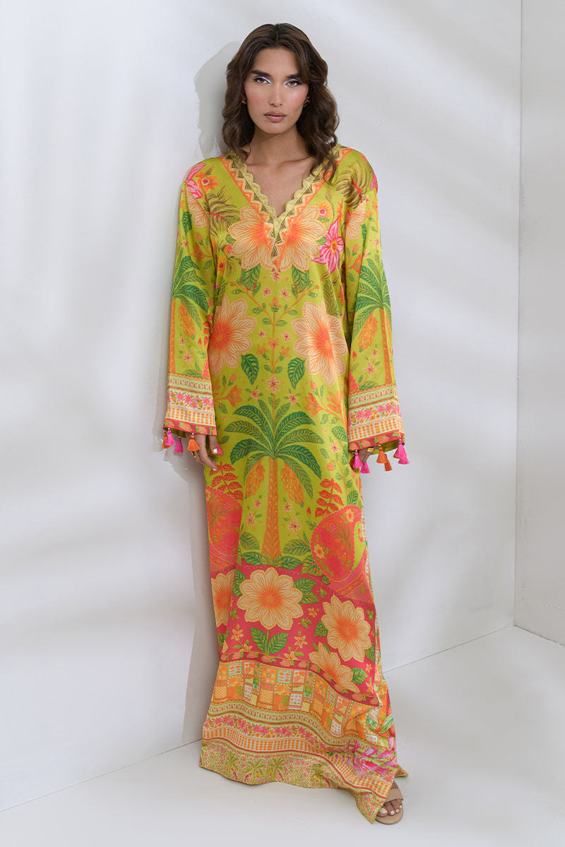Fatima Khan | FK Prints | Tangled Tropic by Fatima Khan - Designer Dress  - Type : Ladies Clothes - Available at Libayah - 100% Original 