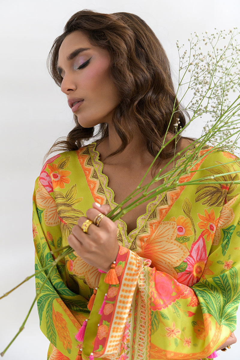 Fatima Khan | FK Prints | Tangled Tropic by Fatima Khan - Designer Dress  - Type : Ladies Clothes - Available at Libayah - 100% Original 