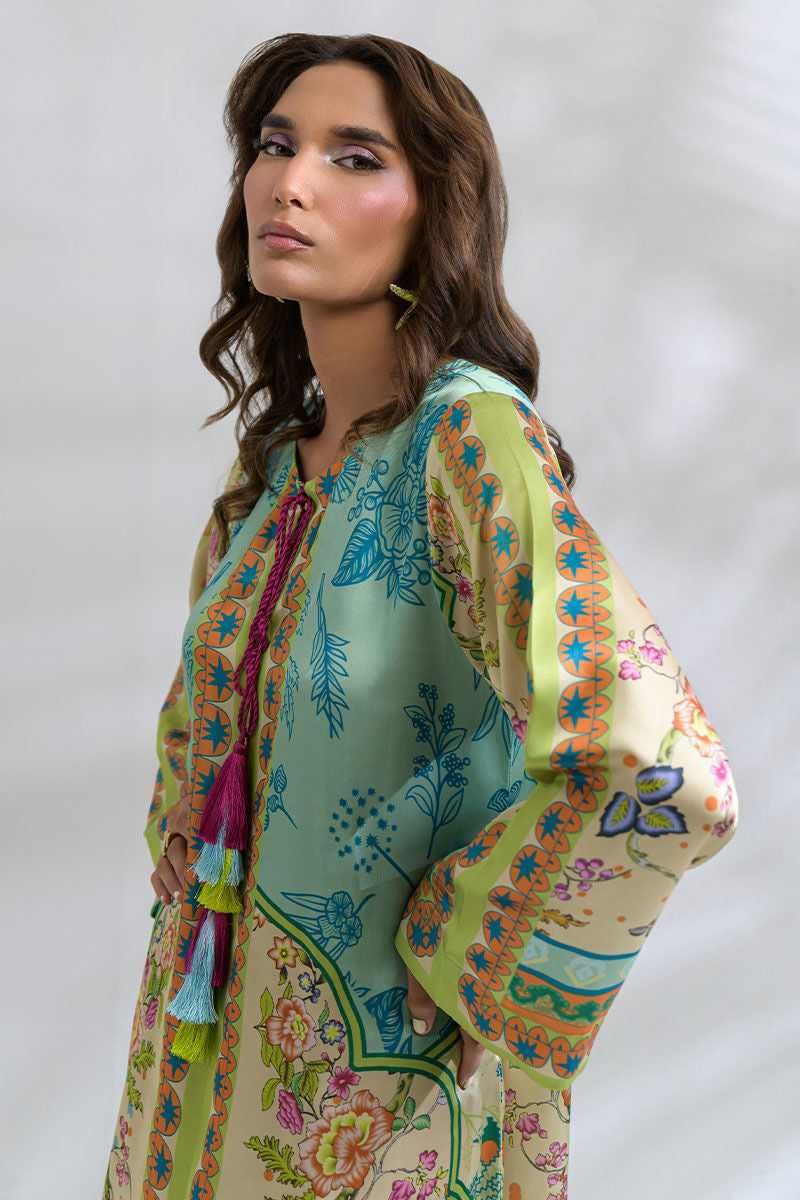 Fatima Khan | FK Prints | Meadow Muse by Fatima Khan - Designer Dress  - Type : Ladies Clothes - Available at Libayah - 100% Original 