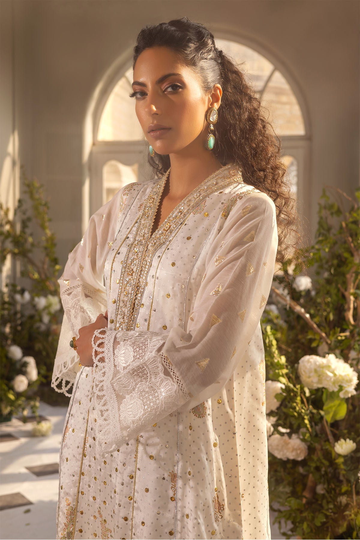Annus Abrar | Designer Picks 24 | RANO KAFTAN CUT SHIRT by Annus Abrar - Designer Dress - Type: Ladies Clothes - Available at Libayah - 100% Original