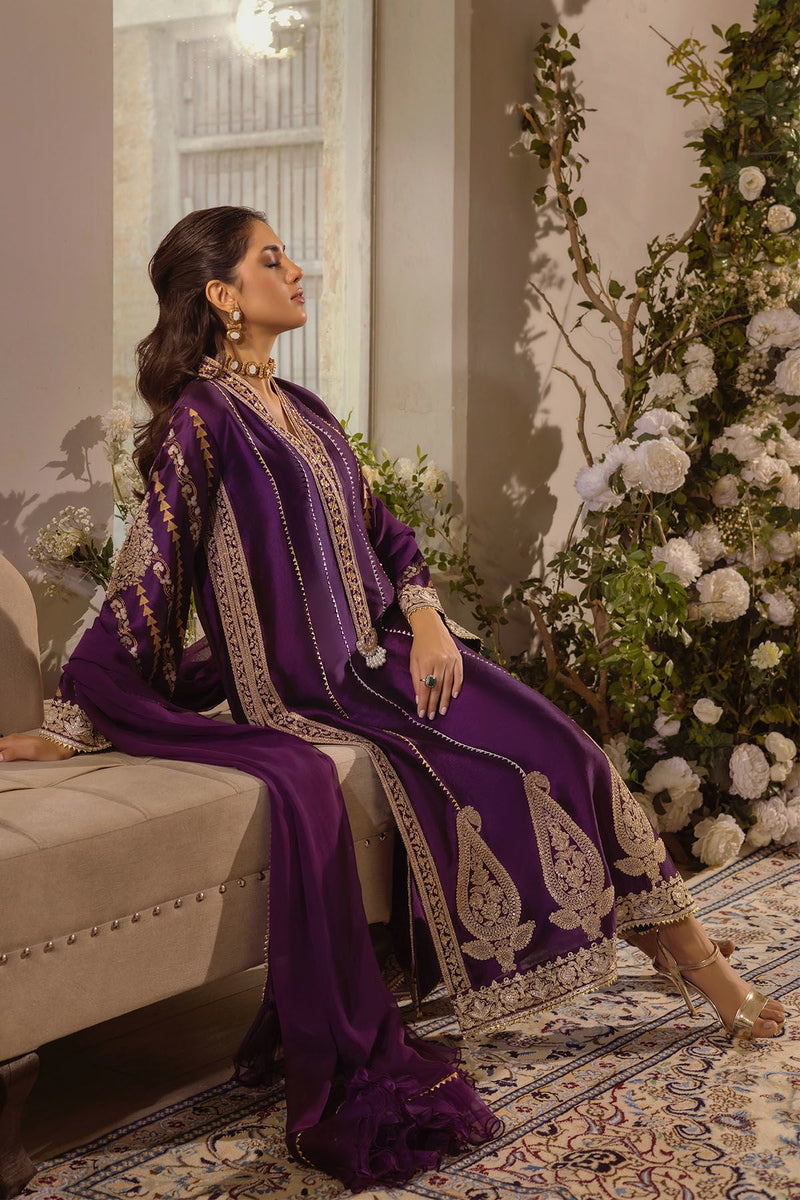 Annus Abrar | Designer Picks 24 | VISAAL AUBERGINE - SHIRT AND DUPATTA by Annus Abrar - Designer Dress - Type: Ladies Clothes - Available at Libayah - 100% Original