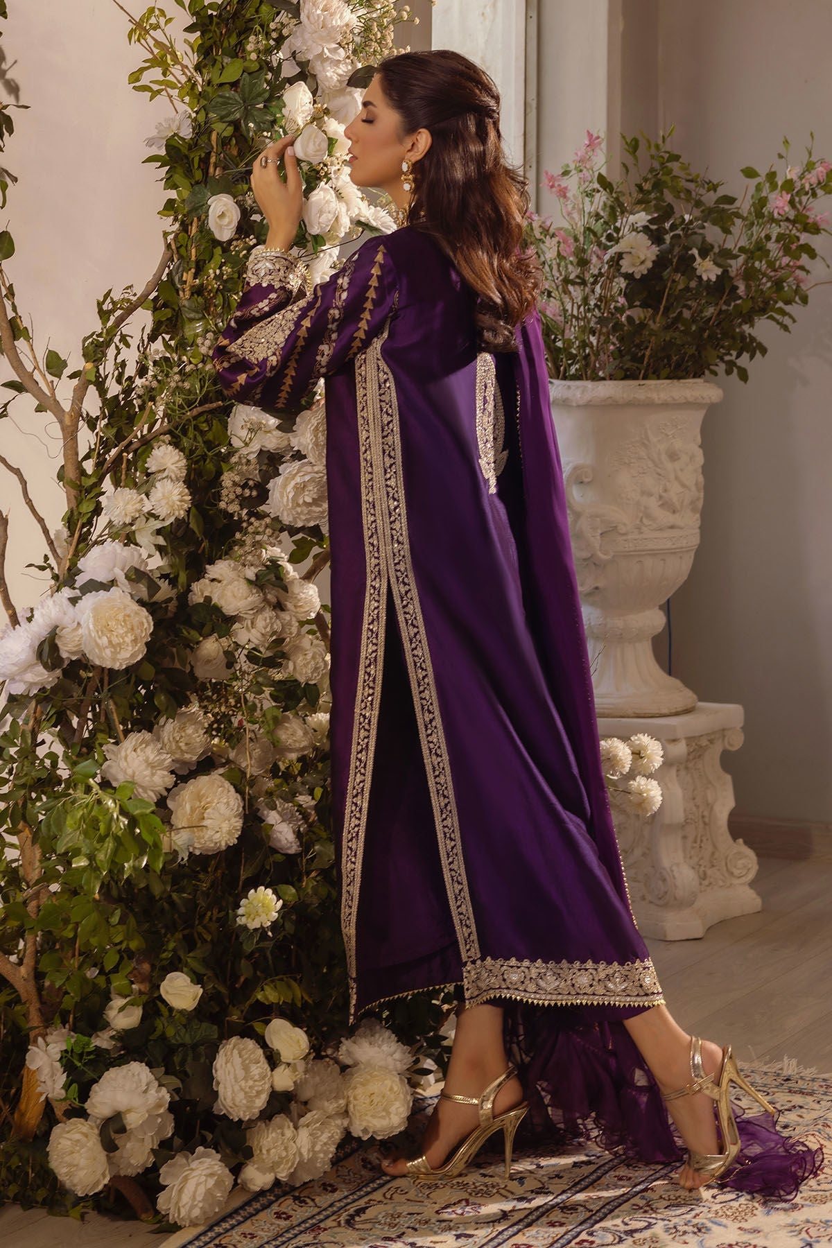 Annus Abrar | Designer Picks 24 | VISAAL AUBERGINE - SHIRT AND DUPATTA by Annus Abrar - Designer Dress - Type: Ladies Clothes - Available at Libayah - 100% Original