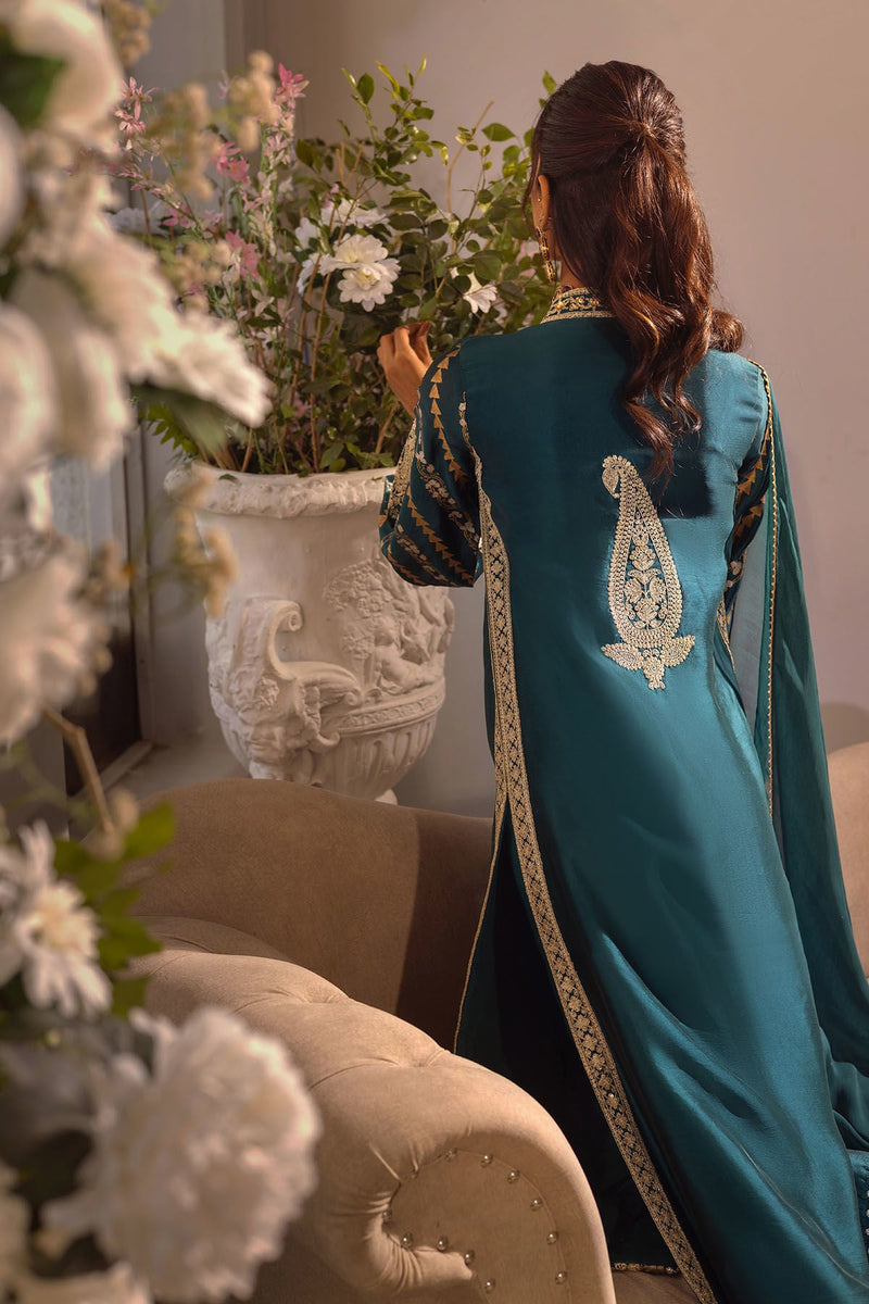 Annus Abrar | Designer Picks 24 | VISAAL EMERALD - SHIRT AND DUPATTA by Annus Abrar - Designer Dress - Type: Ladies Clothes - Available at Libayah - 100% Original