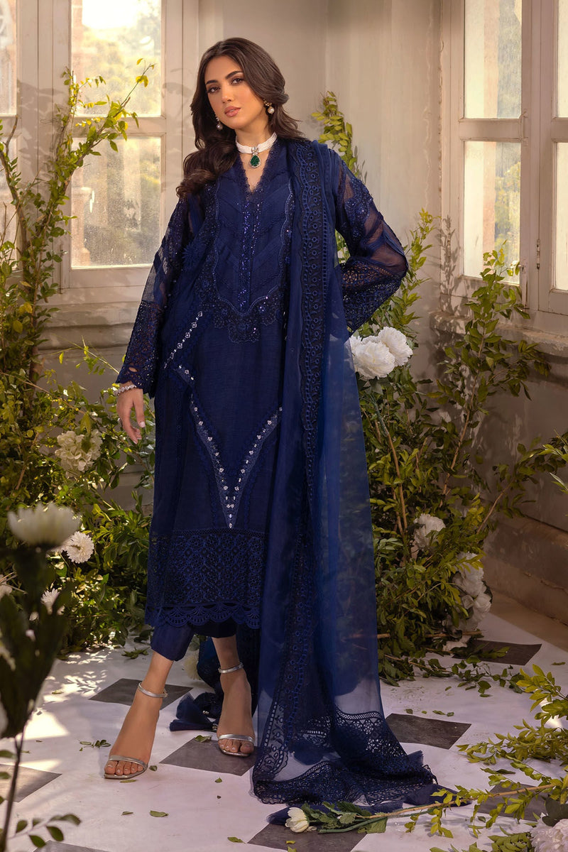 Annus Abrar | Designer Picks 24 | MISHKA MIDNIGHT BLUE - SHIRT AND PANTS by Annus Abrar - Designer Dress - Type: Ladies Clothes - Available at Libayah - 100% Original