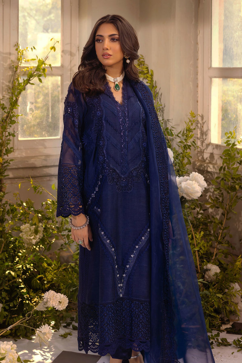 Annus Abrar | Designer Picks 24 | MISHKA MIDNIGHT BLUE - SHIRT AND PANTS by Annus Abrar - Designer Dress - Type: Ladies Clothes - Available at Libayah - 100% Original