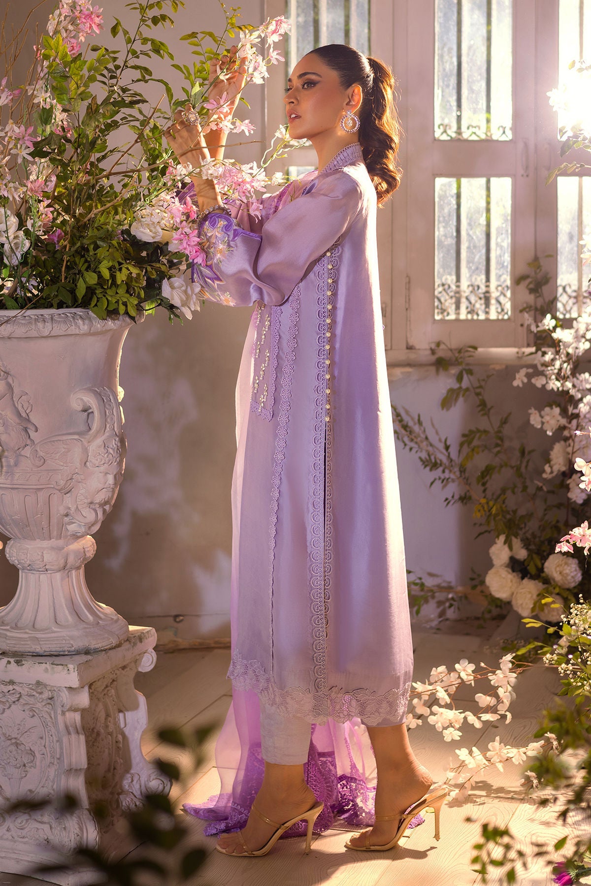 Annus Abrar | Designer Picks 24 | MAMIA LILAC - SHIRT AND PANTS by Annus Abrar - Designer Dress - Type: Ladies Clothes - Available at Libayah - 100% Original