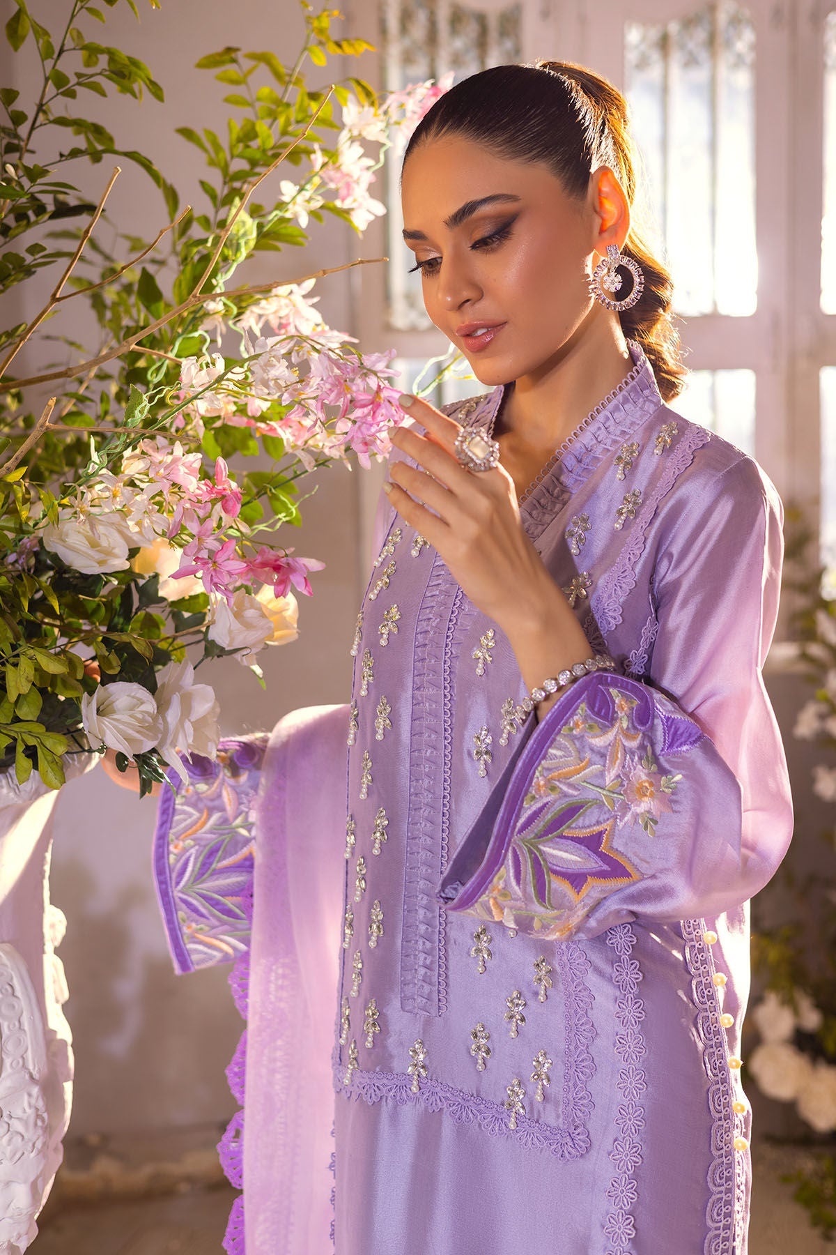 Annus Abrar | Designer Picks 24 | MAMIA LILAC - SHIRT AND PANTS by Annus Abrar - Designer Dress - Type: Ladies Clothes - Available at Libayah - 100% Original