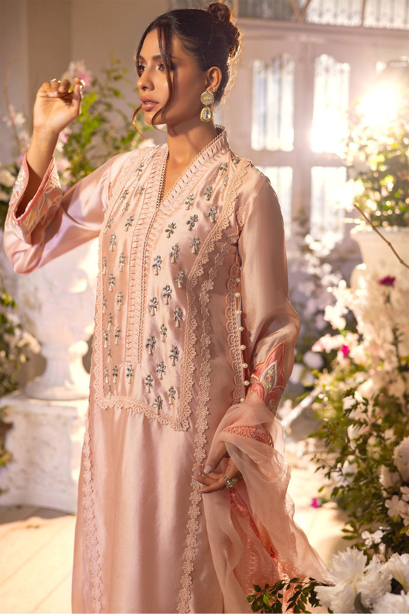 Annus Abrar | Designer Picks 24 | MAMIA PEACH - SHIRT AND PANTS by Annus Abrar - Designer Dress - Type: Ladies Clothes - Available at Libayah - 100% Original