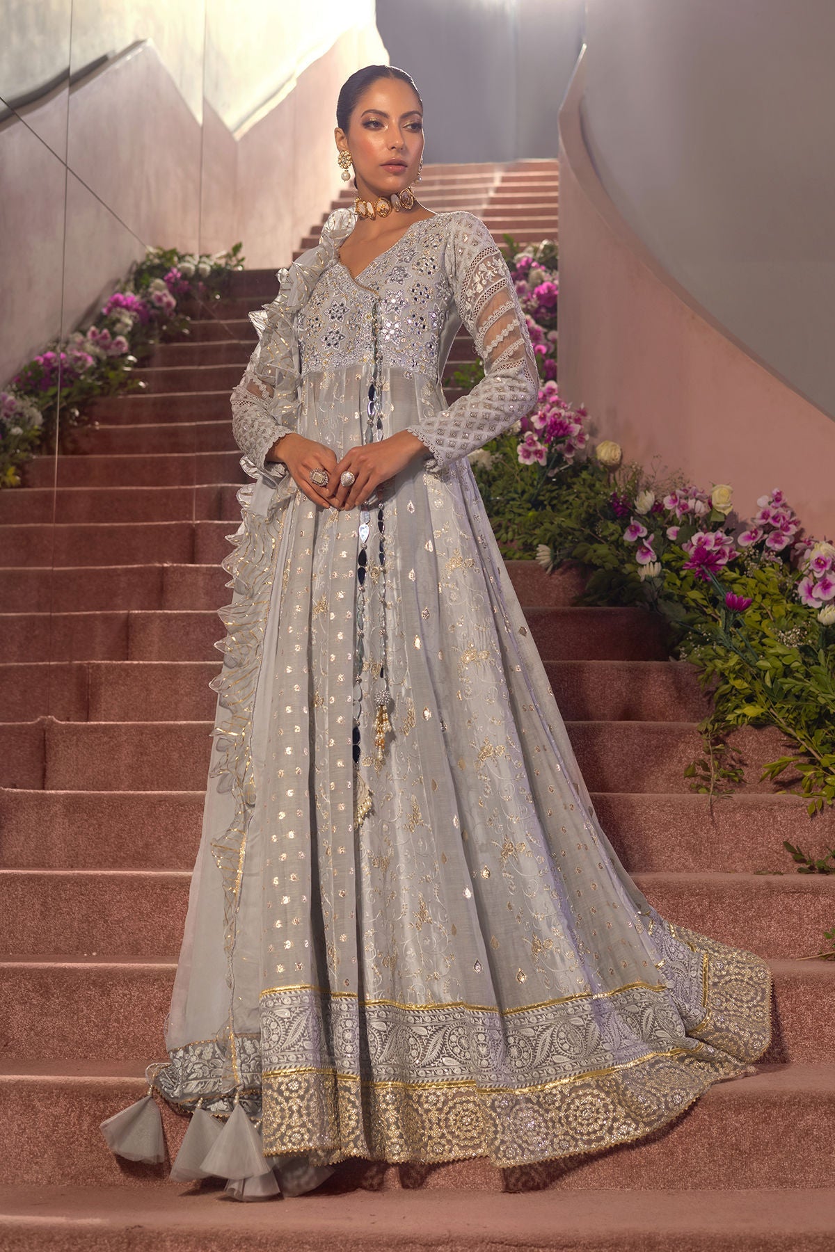 Annus Abrar | Designer Picks 24 | REMAB GREY by Annus Abrar - Designer Dress - Type: Ladies Clothes - Available at Libayah - 100% Original