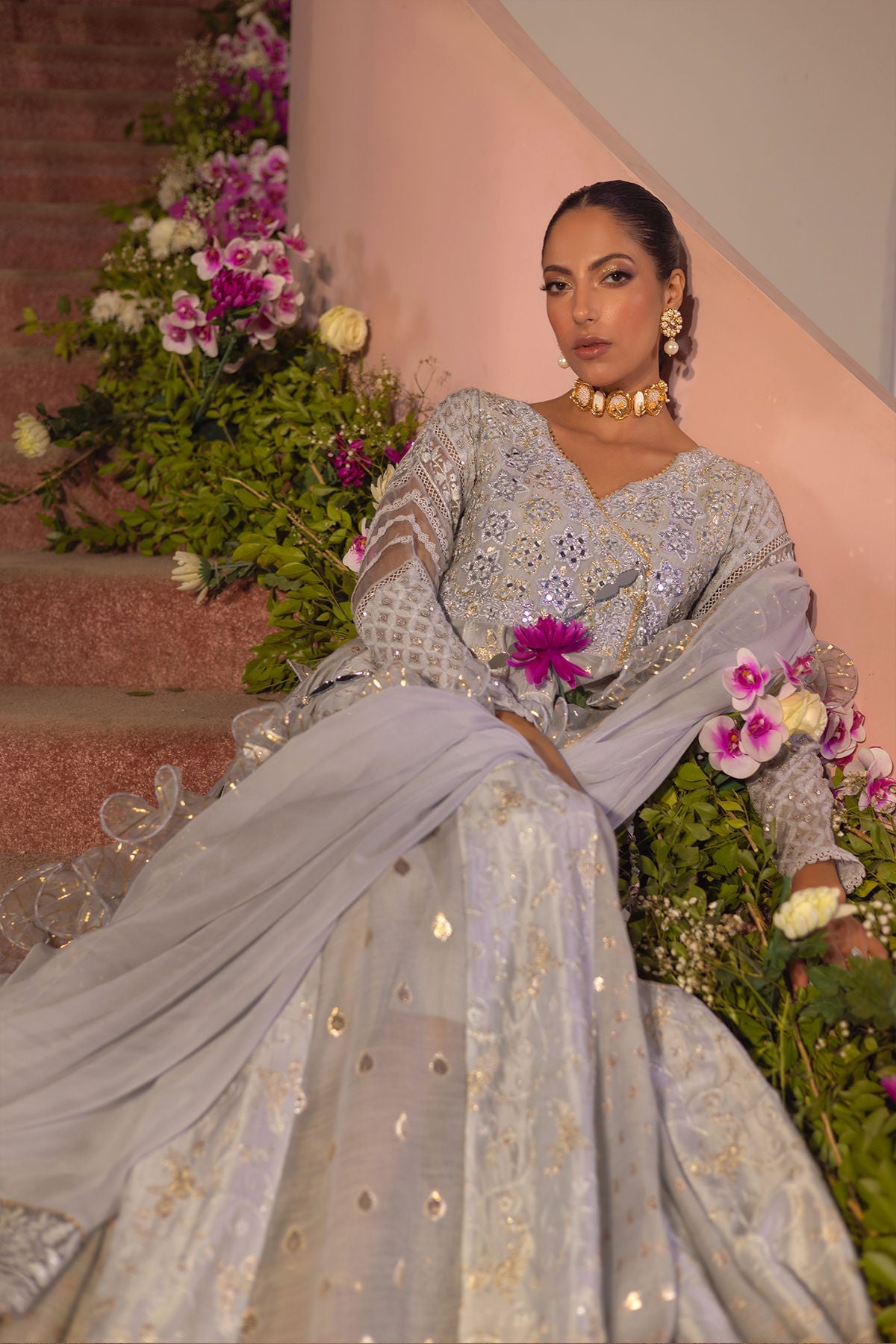 Annus Abrar | Designer Picks 24 | REMAB GREY by Annus Abrar - Designer Dress - Type: Ladies Clothes - Available at Libayah - 100% Original