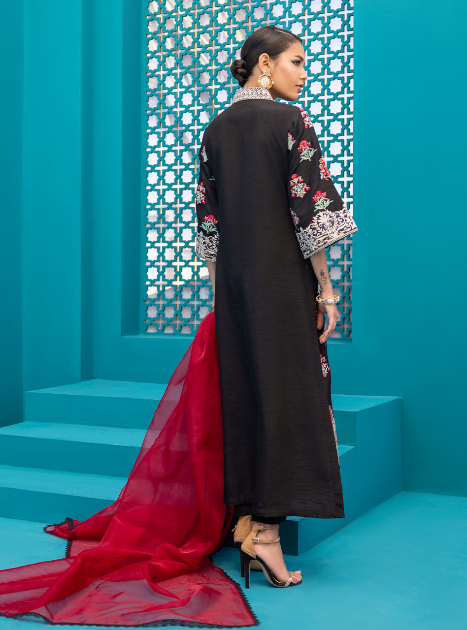 Zainab Chottani | Luxury Pret | BLACK ROSE - D 80 by Zainab Chottani - Designer Dress - Type: Ladies Clothes - Available at Libayah - 100% Original