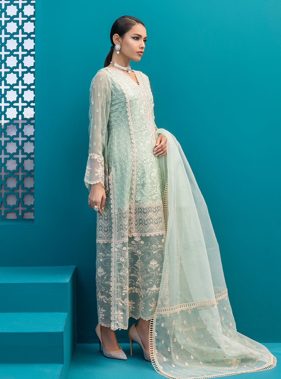 Zainab Chottani | Luxury Pret | MINTY GLOW by Zainab Chottani - Designer Dress - Type: Ladies Clothes - Available at Libayah - 100% Original