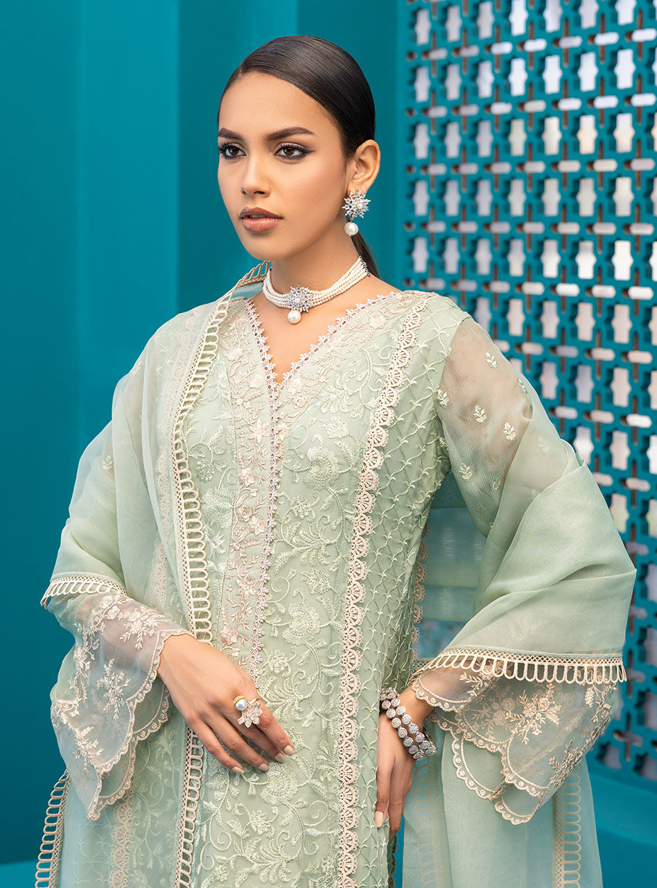 Zainab Chottani | Luxury Pret | MINTY GLOW by Zainab Chottani - Designer Dress - Type: Ladies Clothes - Available at Libayah - 100% Original