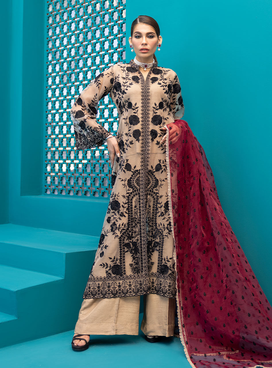 Zainab Chottani | Luxury Pret | COFFEE BLISS by Zainab Chottani - Designer Dress - Type: Ladies Clothes - Available at Libayah - 100% Original