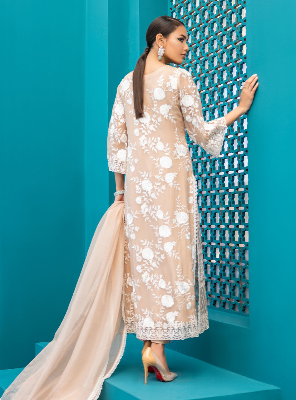 Zainab Chottani | Luxury Pret | BEIGE SHELL by Zainab Chottani - Designer Dress - Type: Ladies Clothes - Available at Libayah - 100% Original