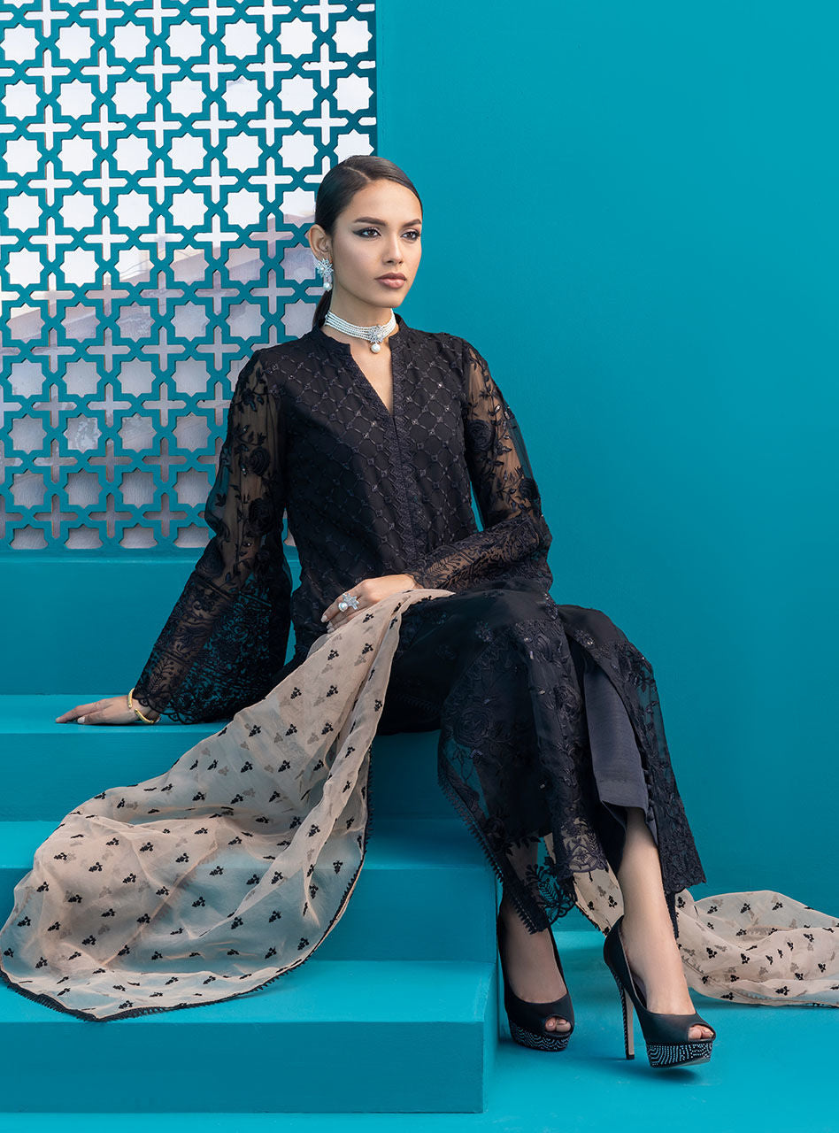 Zainab Chottani | Luxury Pret | EBONY GLAZE by Zainab Chottani - Designer Dress - Type: Ladies Clothes - Available at Libayah - 100% Original