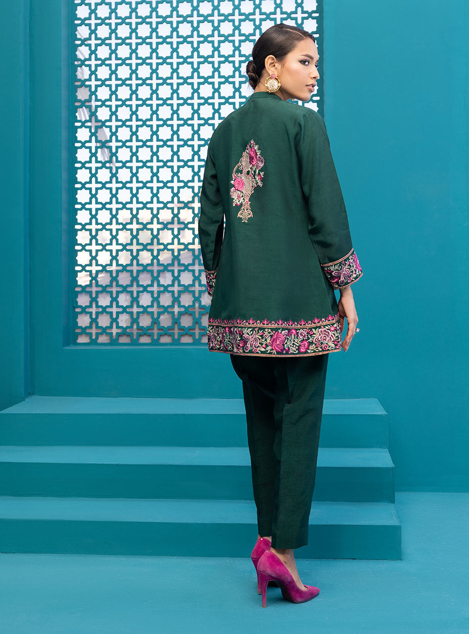 Zainab Chottani | Luxury Pret | CRIMSON GREEN by Zainab Chottani - Designer Dress - Type: Ladies Clothes - Available at Libayah - 100% Original
